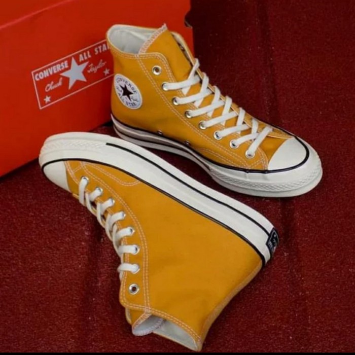 sepatu hangout pria wanita converse all star kuning boot [Terbaru] free