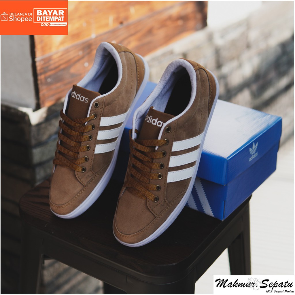 BIG SALE !! Sepatu Adidas Kapler Tan - Fashion Casual Sneakers Pria Bertali - Kuliah Hengout Trendy