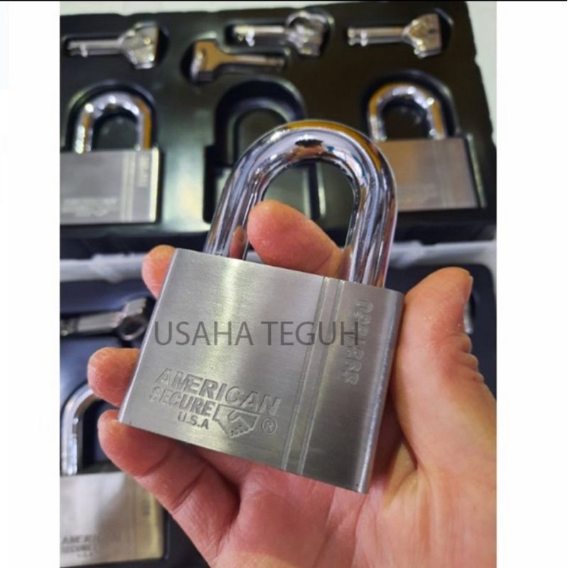 Gembok American Secure Master Key 60mm Gen 4 Isi 5pcs S931360MK5