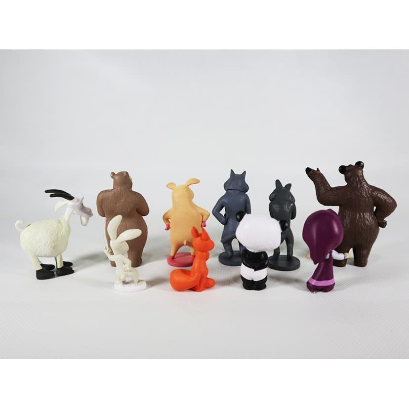 Mainan Set Figur Pajangan Masha and the bear