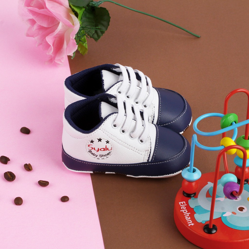 PW01 Sepatu Anak Bayi Prewalker Laki Laki Unik Usia 0 3 6 9 Bulan Lucu Murah Terbaru newborn