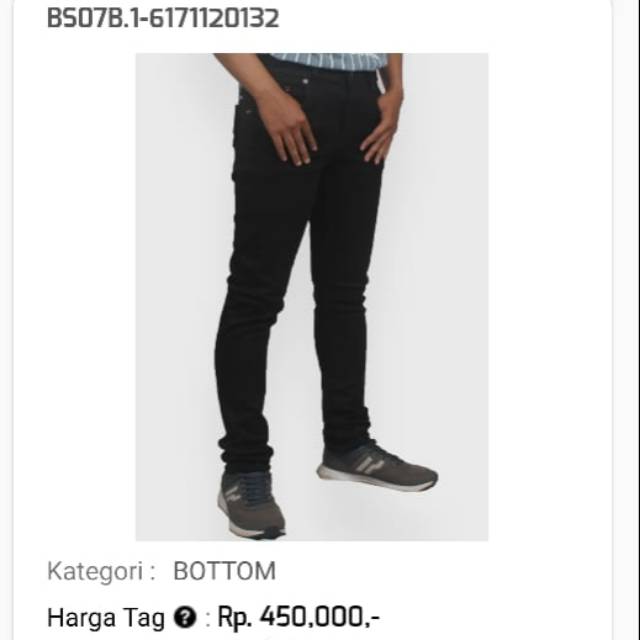 Celana jeans cowok hitam by EMBA ORIGINAL