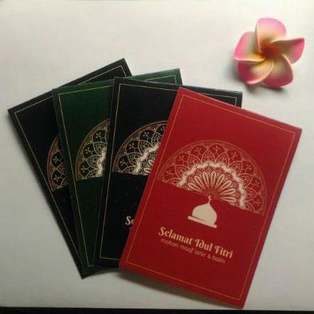 

Kartu Lebaran 21A. Kartu Ucapan Idul Fitri. Amplop lebaran, bingkisan hampers parcel.