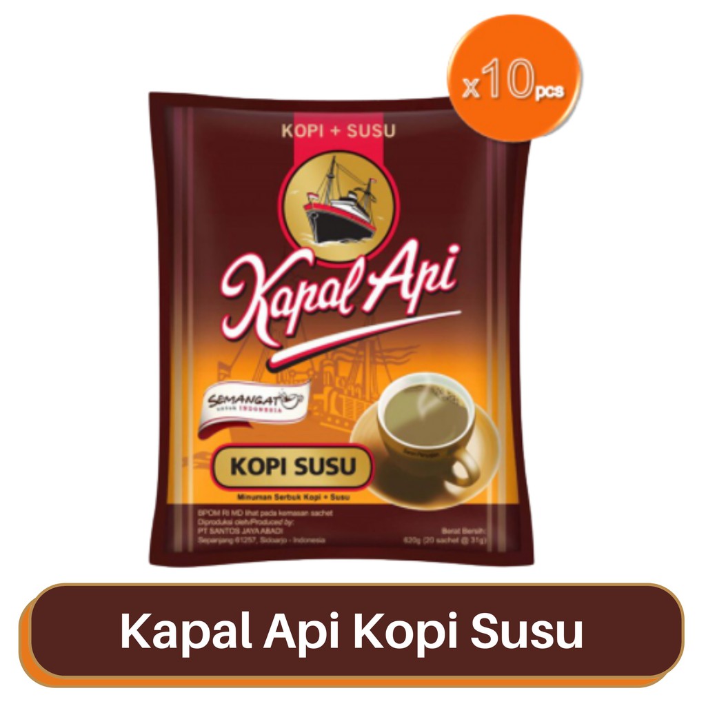 

Kapal Api Kopi Susu 31g (Per Renceng 10)