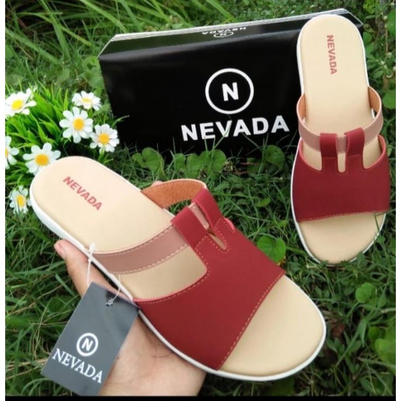 SANDAL WANITA NEVADA  BUAT SANTAI &amp; NON FORMAL/SANDAL WANITA TRENDI/SANDAL WANITA NEVADA TERBARU/ SANDAL WANITA NEVADA MURAH N1