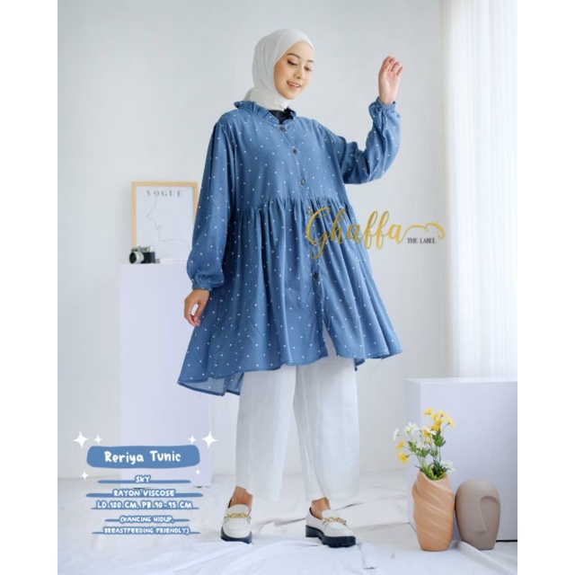 Reriya tunik by ghaffa the label / Tunik muslimah polka