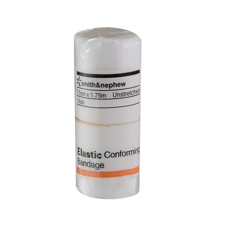SMITH & NEPHEW ELASTIC CONFORMING BANDAGE 7.5 cm x 1.75 cm