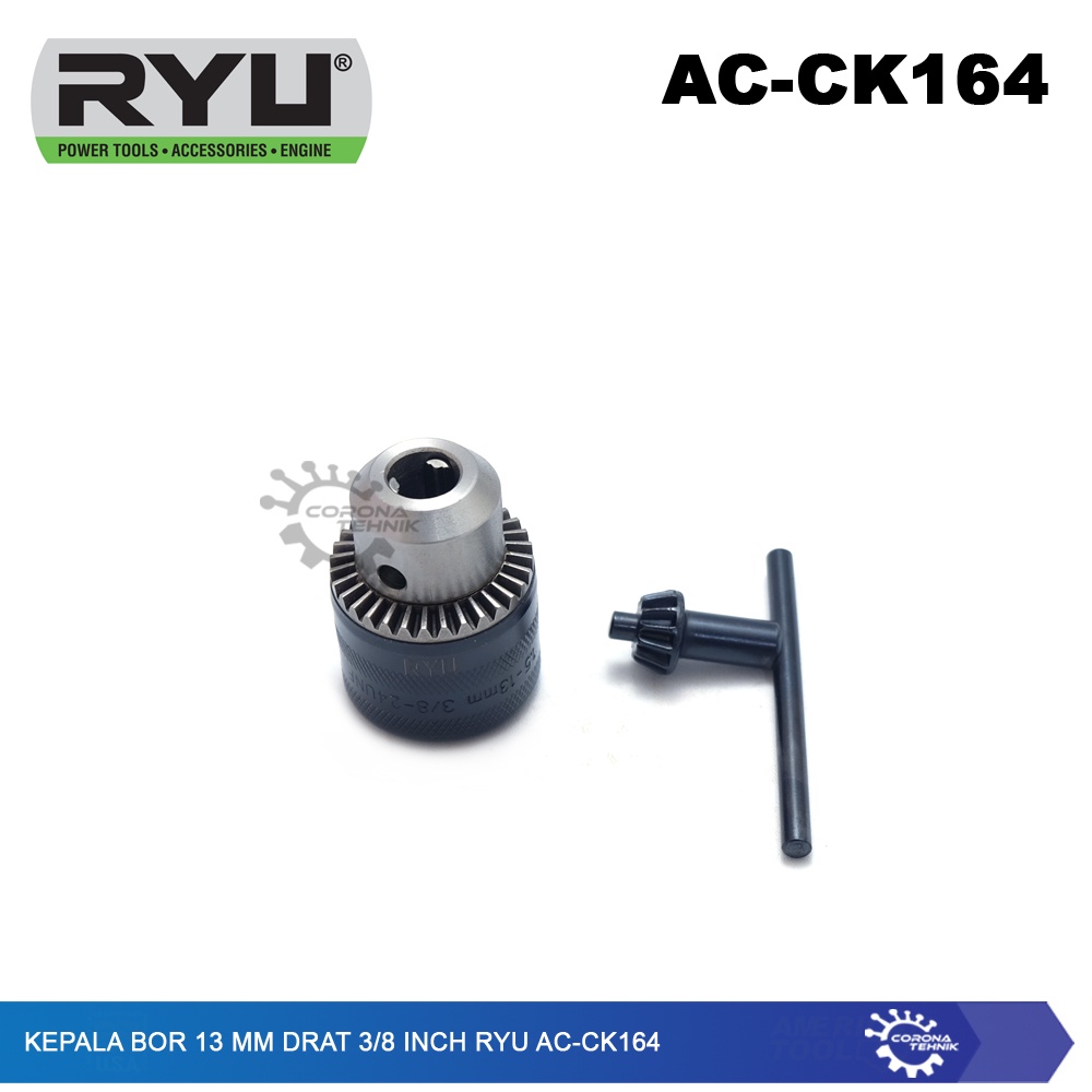 Ryu AC-CK164 - Kepala Bor 13 mm Drat 3/8 Inch