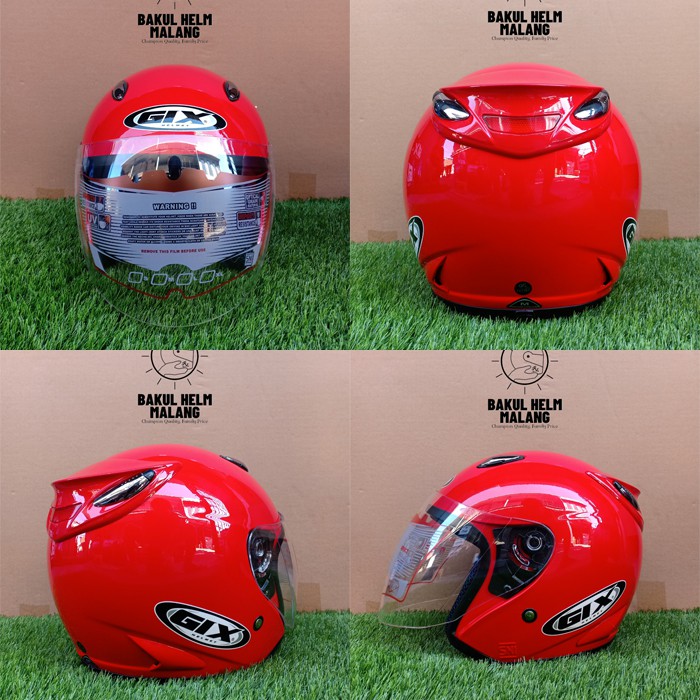 HELM HALF FACE GIX AZURI ORIGINAL STANDART SNI