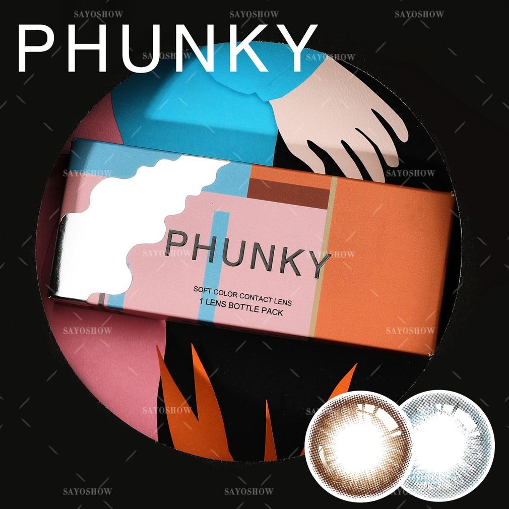 100% Ori Sayoshow Phunky Sepasang Softlens Brown Minus 14 Mm ( Normal S/D-8.00) Contact Lens Soflens