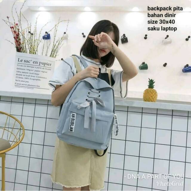 Tas ransel wanita pita doble tas ransel wanita mewah harga murah tas lokal