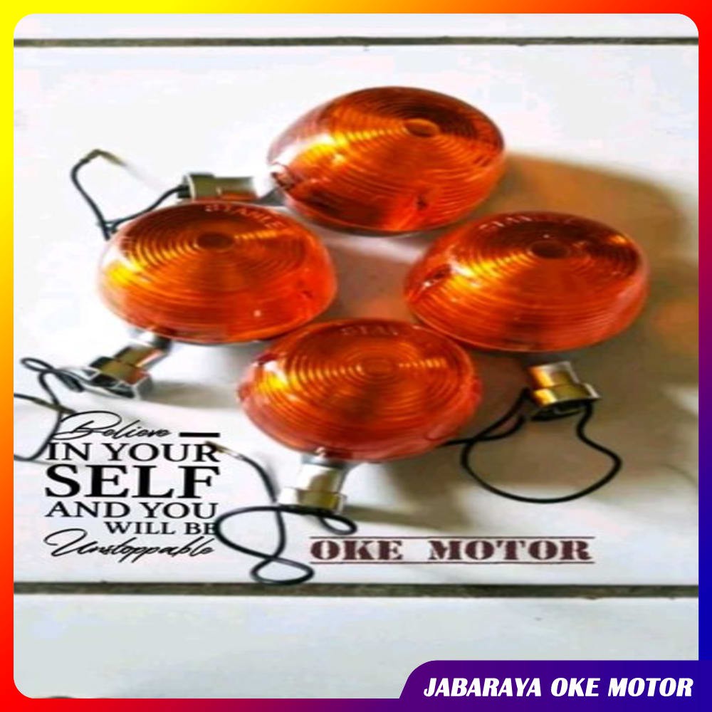 LAMPU SEN HONDA CB 100 HONDA C 70 DEPAN BELAKANG 4 SET