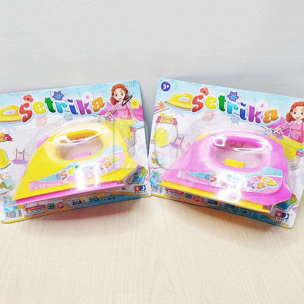 Setrika 2335 Happy Family Mini Iron Mainan Peralatan Rumah Tangga Mini