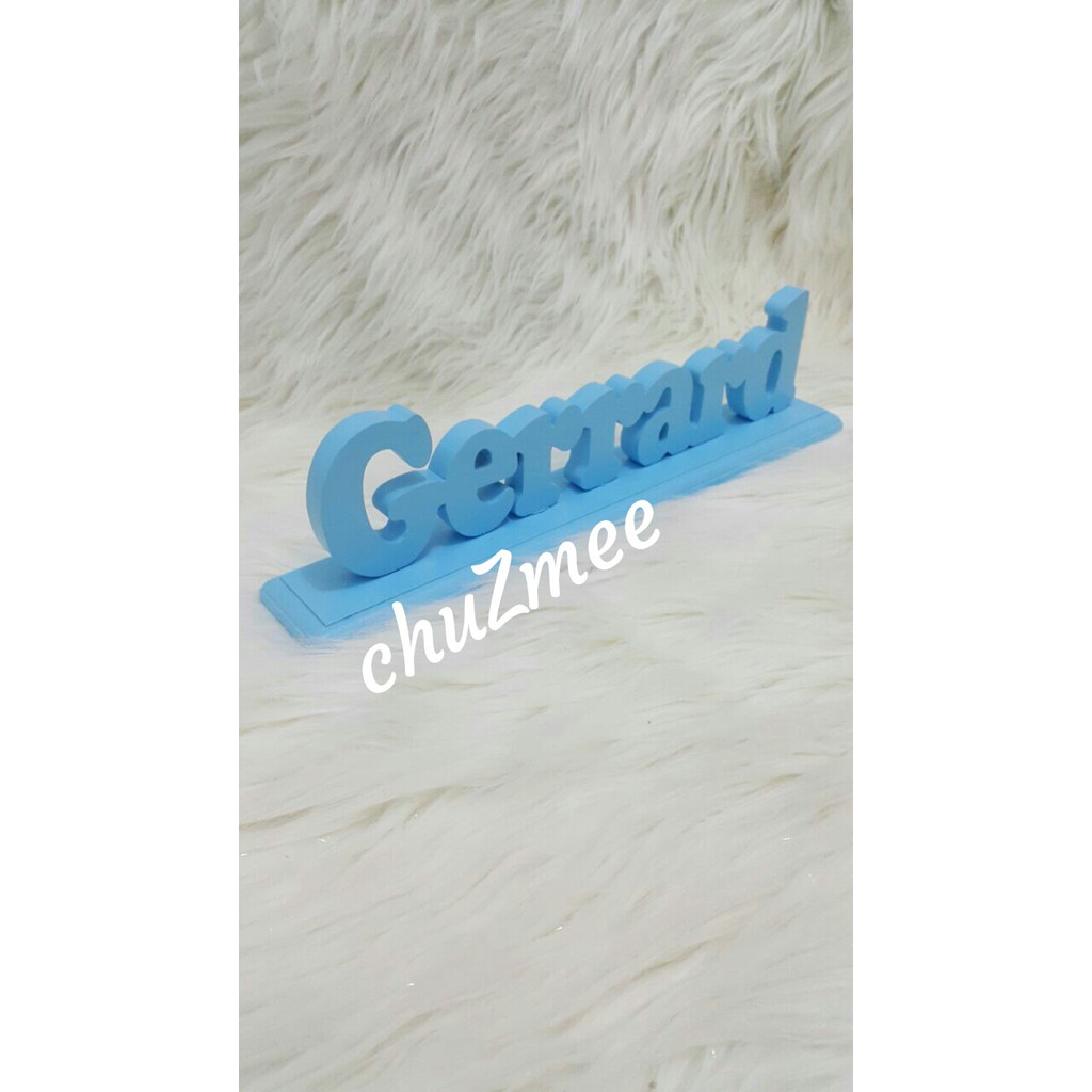 

wooden name