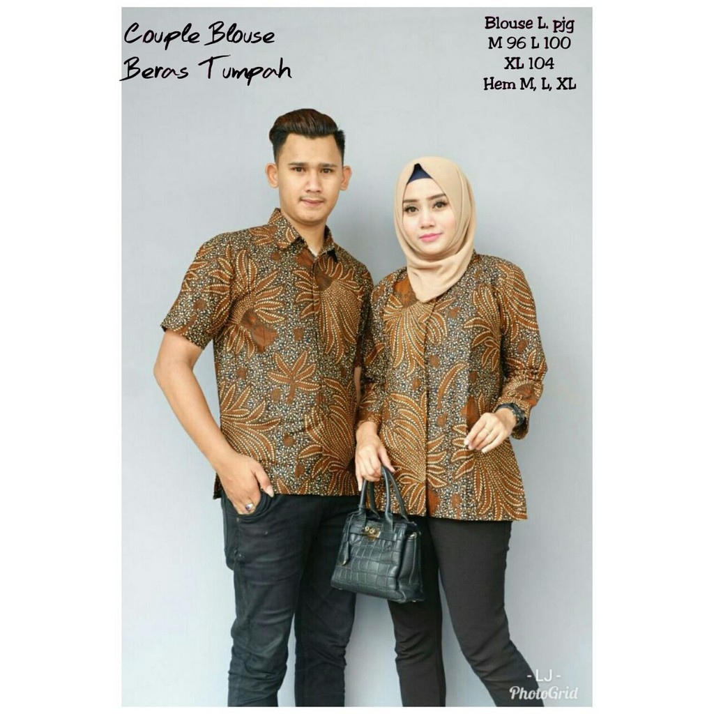 Zola Batik Seragam Batik Beras Tumpah