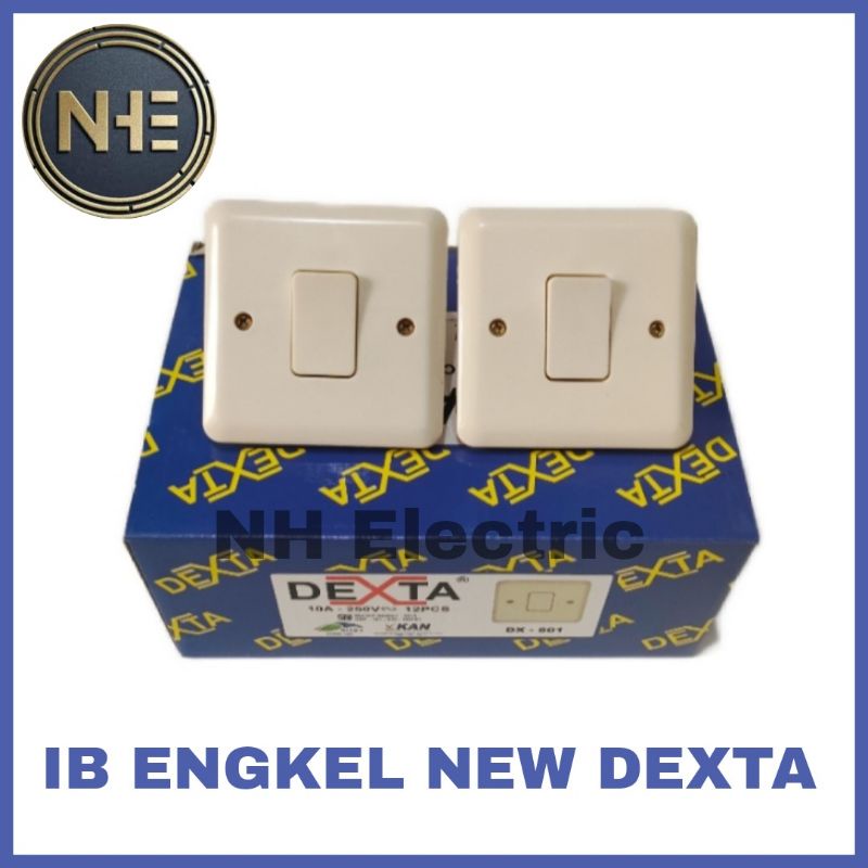 IB Engkel New Dexta - Inbow Saklar Single Dexta - IB Saklar Engkel Tanam Dexta DX-801 SNI