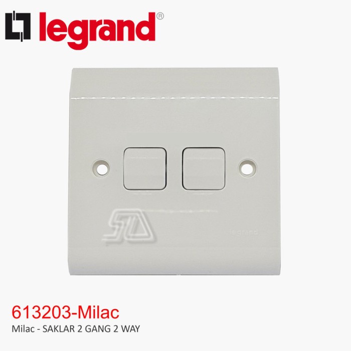 LEGRAND MILAC SAKLAR 2 GANG 2 WAY