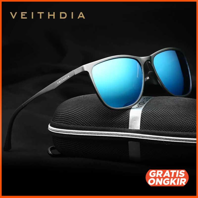 VEITHDIA Kacamata Retro UV Polarized Sunglasses 6623