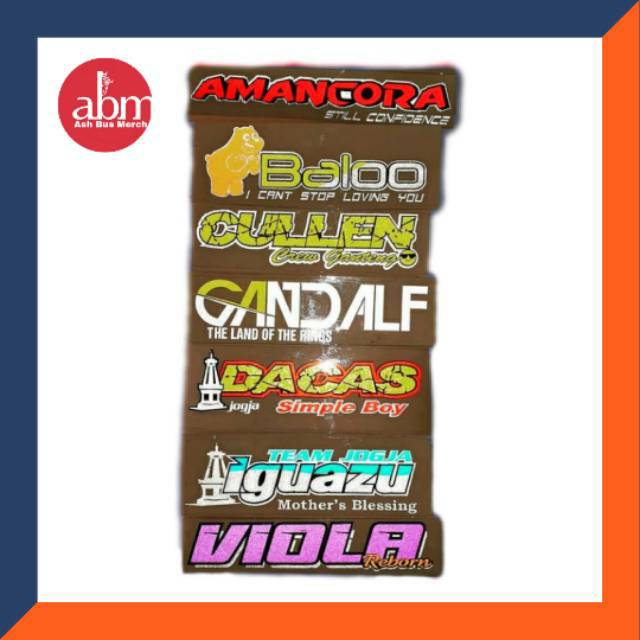 Jual Sticker Bus Stiker Bis Julukan Stj Sudiro Tungga Jaya Shopee