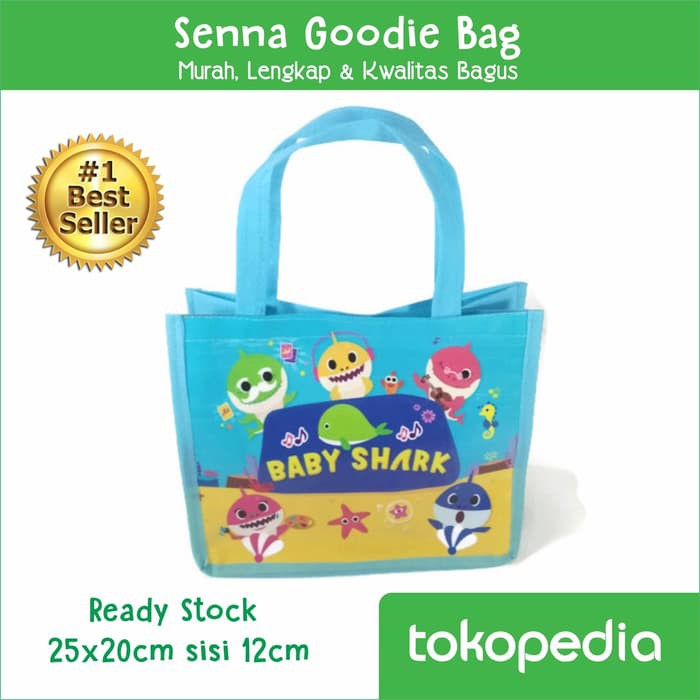 Tas Ultah Baby Shark Tas Souvenir Ulang Tahun Anak Baby Shark Animal