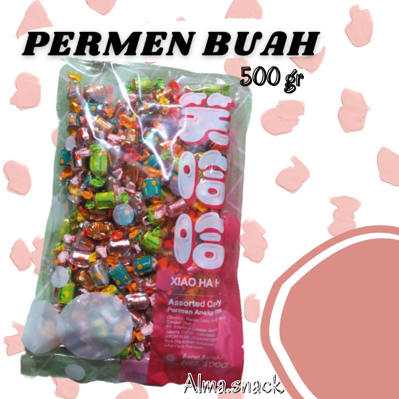 PERMEN 500gr NARAYA XIAO HAHA  / PERMEN BUAH ANEKA RASA 500GRAM