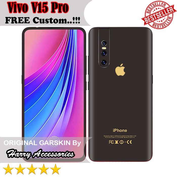 Original Garskin Vivo V15 Pro Motif iPhone - Free Custom   