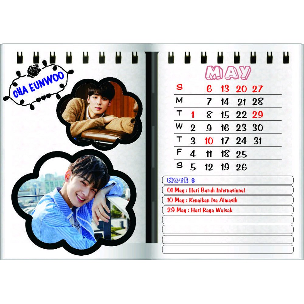 

Cetak Kalender Duduk KPOP Murah custom (JUAL SATUAN)