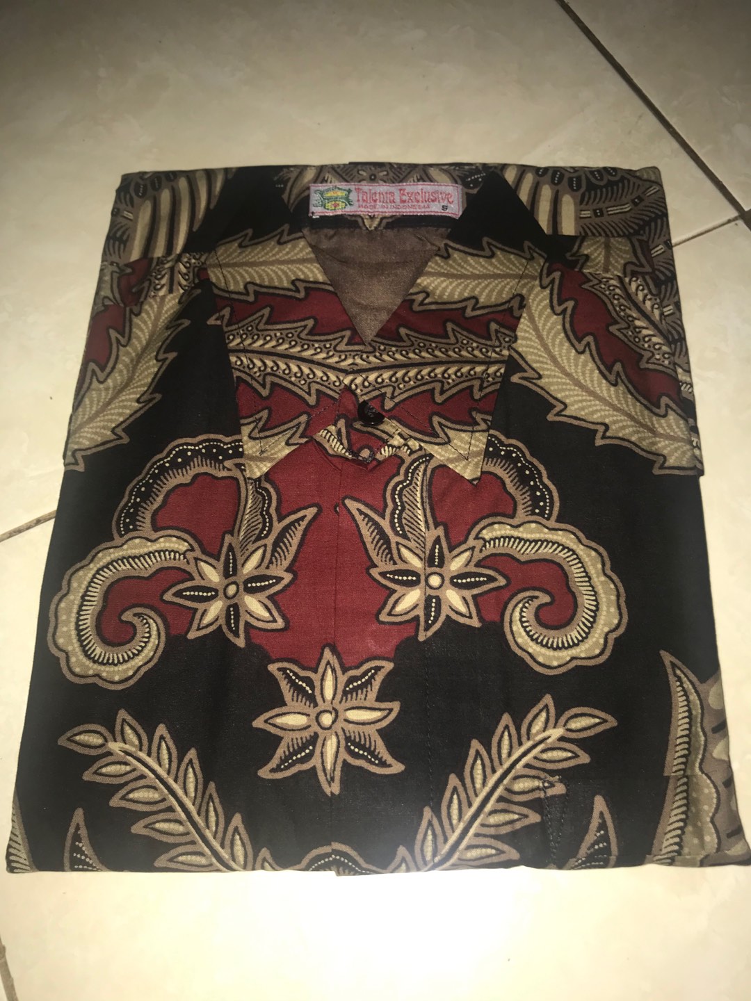 Kemeja Batik Prabu Bahan Katun Baturaden Reguler Fit A529