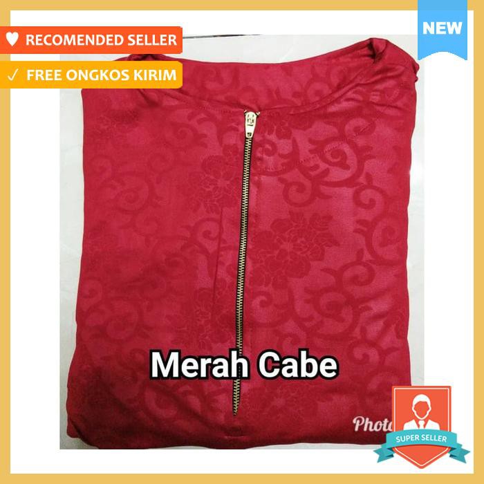 GAMIS EMBOS JERSEY ALLSIZE FIT XL MERAH CABE