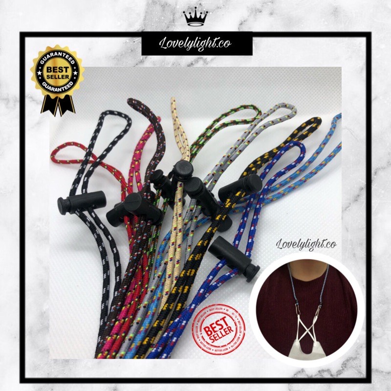 Strap Masker 2 in 1 Pria Wanita Bisa Menjadi Konektor Kalung Pengait dan Tali Masker Kekinian