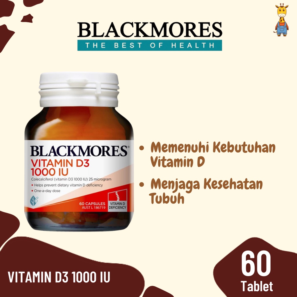 Blackmores Vitamin D3 1000 IU 60 Tablet