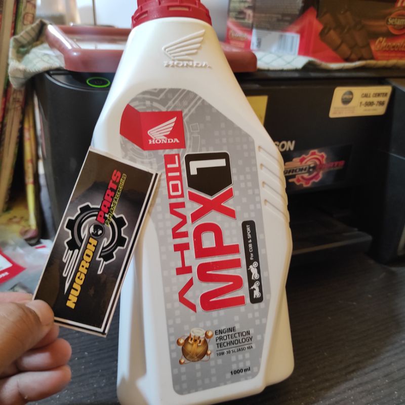 AHM Oil MPX1 1 Liter 10W-30 SL JASO MA Original Asli Honda