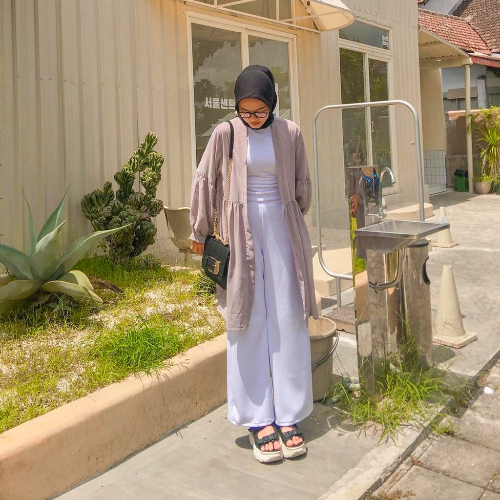 Loose Pants Scuba/Celana kulot wanita/celana kulot scuba/Celana semi formal