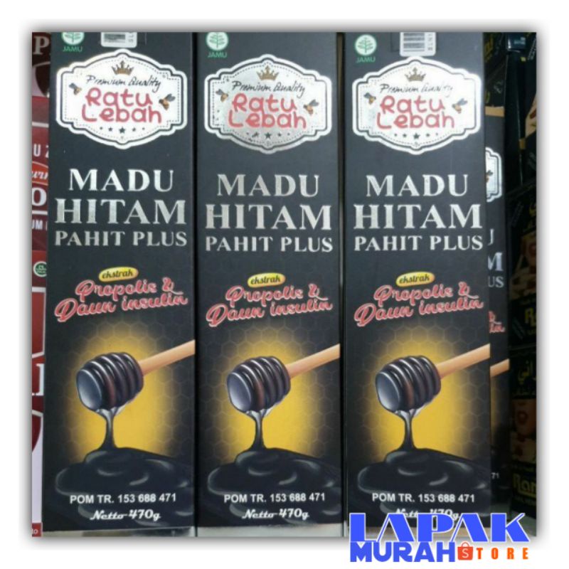 

MADU HITAM PAHIT PLUS PROPOLIS DAN DAUN INSULIN RATU LEBAH 320GRAM