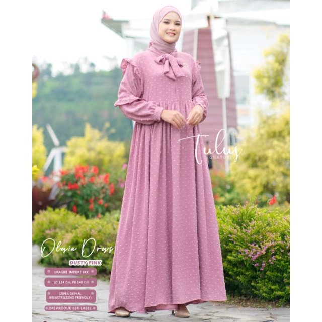 OLESIA DRESS BY TULUS SIGNATURE (DRESS MUSLIMAH) Dress wanita super rekomended