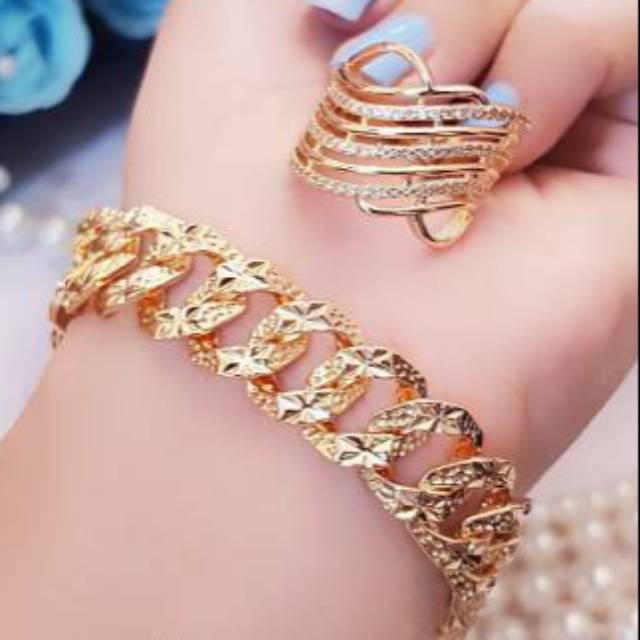 Xuping set perhiasan lapis emas 24k 2805