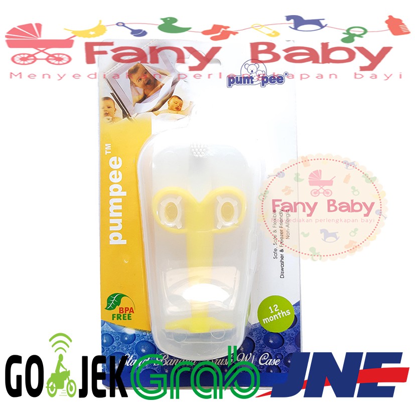 Pumpee Stand Baby Banana with Case Teether