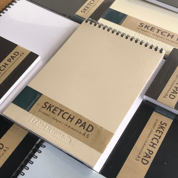 

Bali Artemedia A5 Sketch Pad 25 Sheet 250 gsm 14.8cm x 21 cm