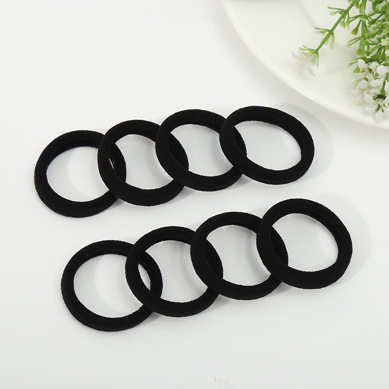 KARET IKAT RAMBUT POLOS KOREA / KUNCIR RAMBUT JEPANG ELASTIS SIMPLE ELEGAN-3