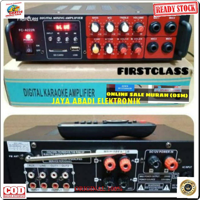 G23 ORIGINAL power ampli bluetooth amplifier bluetoot digital karaoke mixer audio remot remote profesional pro ac dc remot remote digital player echo mixing bluetoot bluetot blutut USB MP3 sound system profesional pro aux dj vocal vokal channel chanel G23