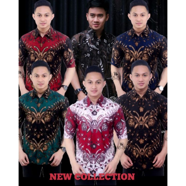 PROMO kemeja batik Baju Batik Lengan Pendek Katun Berkualitas adem  M L XL XXL