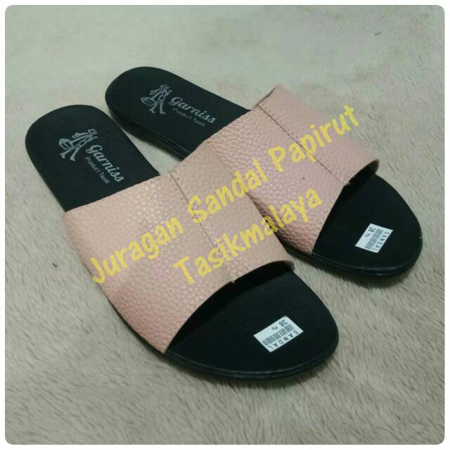 Sandal Papirut Slop, Sendal Papirut Selop Wanita Cewe Terbaru Murah Promo Termurah Perempuan Hasbina