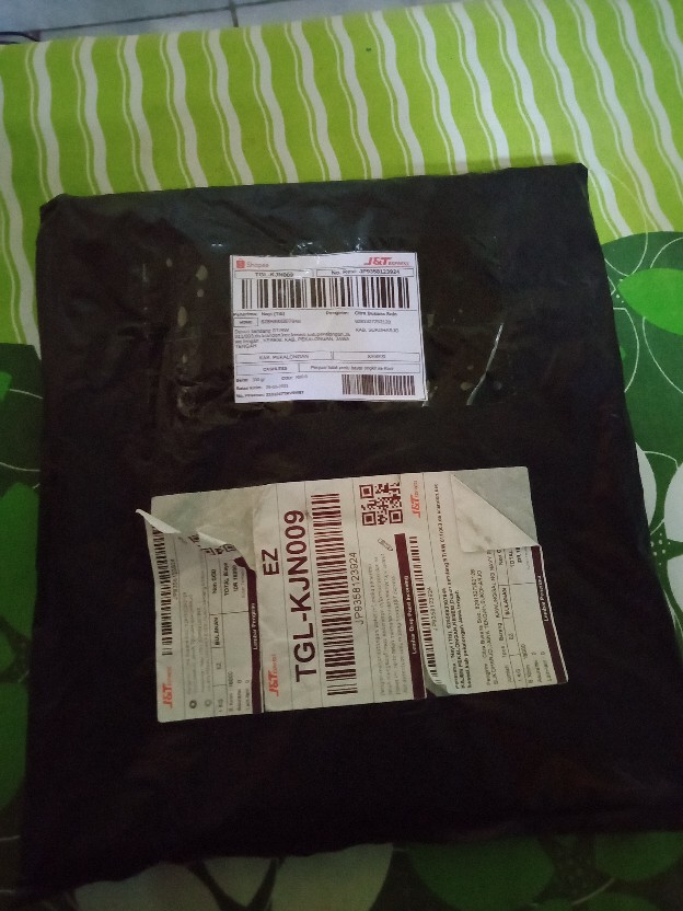 Kawunggaling Navy Pendek Kemeja Batik Pria Full Furing Bahan Katun Primisima