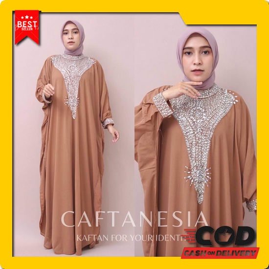 Gamis Kaftan 2022 Pakaian Bsju Pesta Terbaru Muslimah Murah Termurah Mewah Cantik Modern Muslim Fash