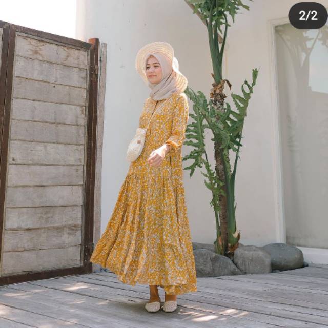 Maitara dress deep yellow M dan XL