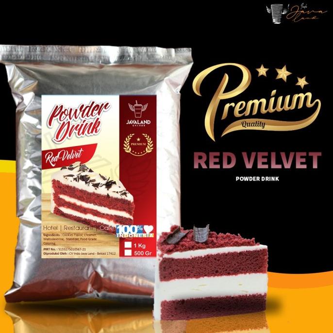 

Bubuk minuman powder drink Premium Red velvet javaland 1kg
