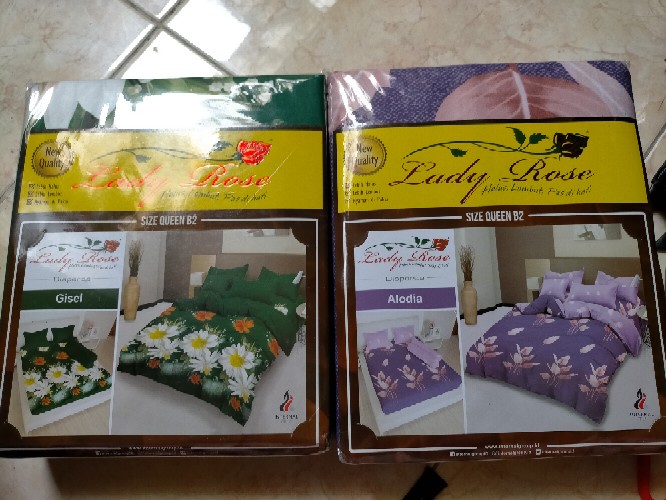 Sprei Lady Rose 160x200 Queen Terlaris Alodia