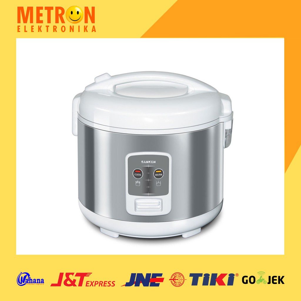 SANKEN SJ 2200 / PENANAK NASI 1.8 LITER / RICE COOKER / RICE COM STAINLESS / SJ2200