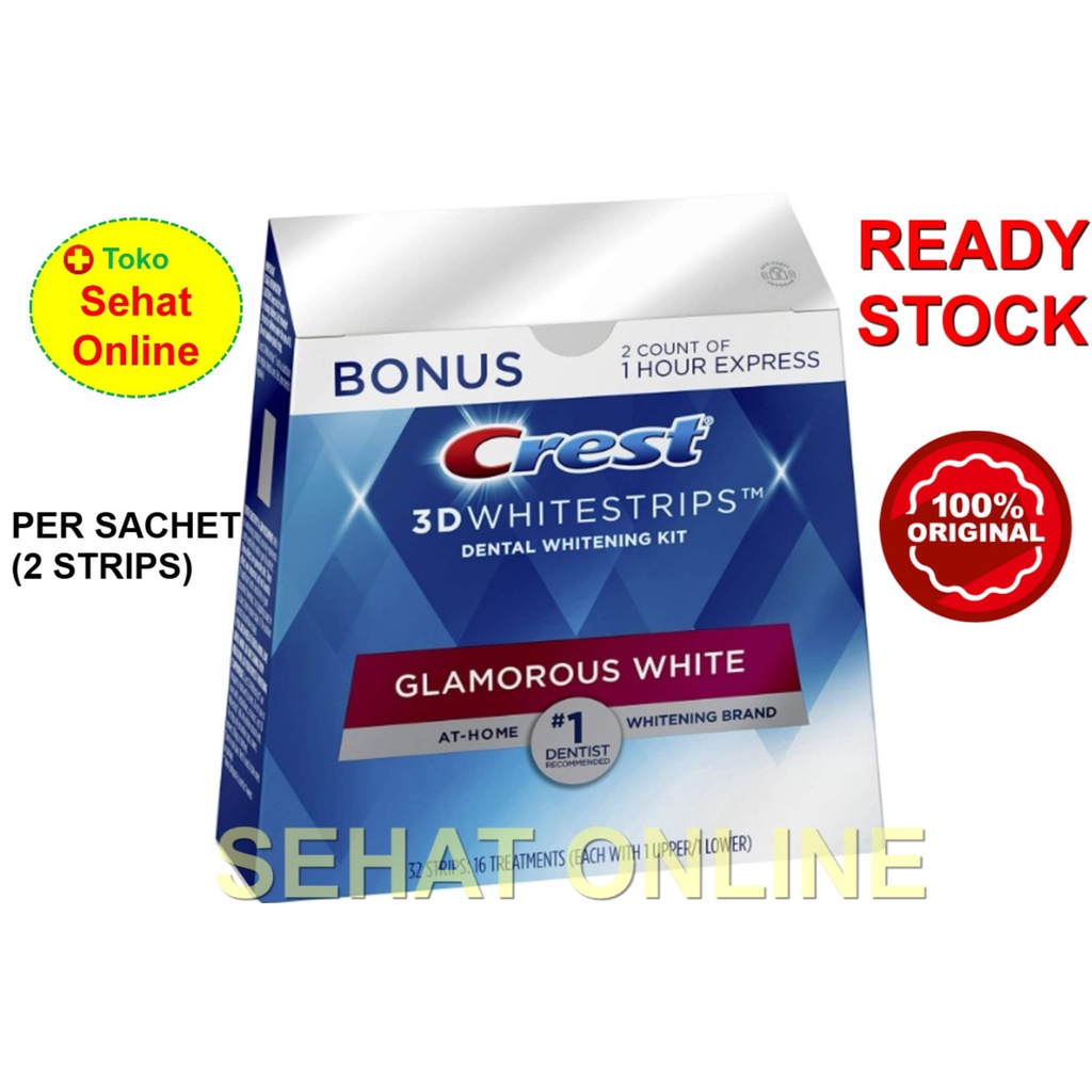 Crest 3D Whitestrips Dental Whitening Kit - Per Sachet