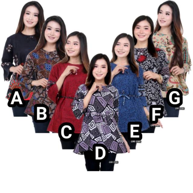 Atasan Batik Wanita Blus Motif Beragam